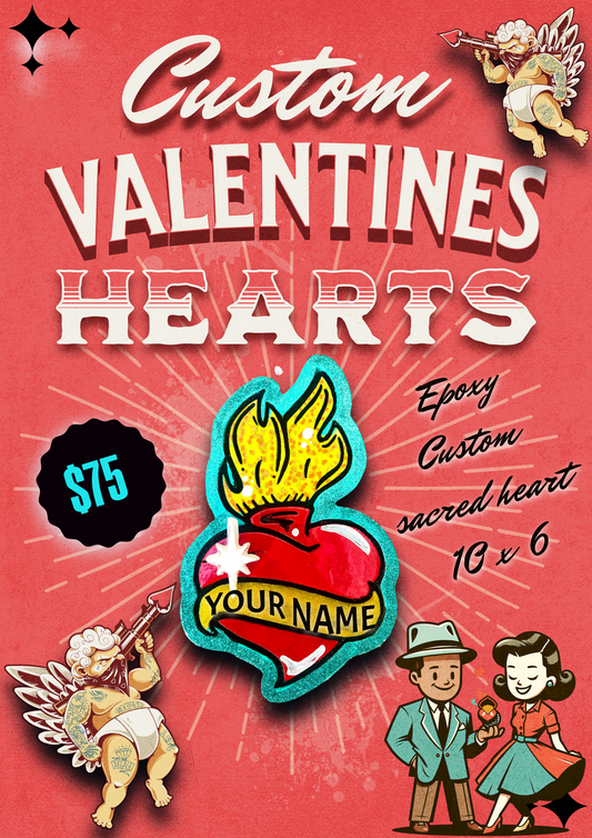 Sacred heart - Custom Art Piece