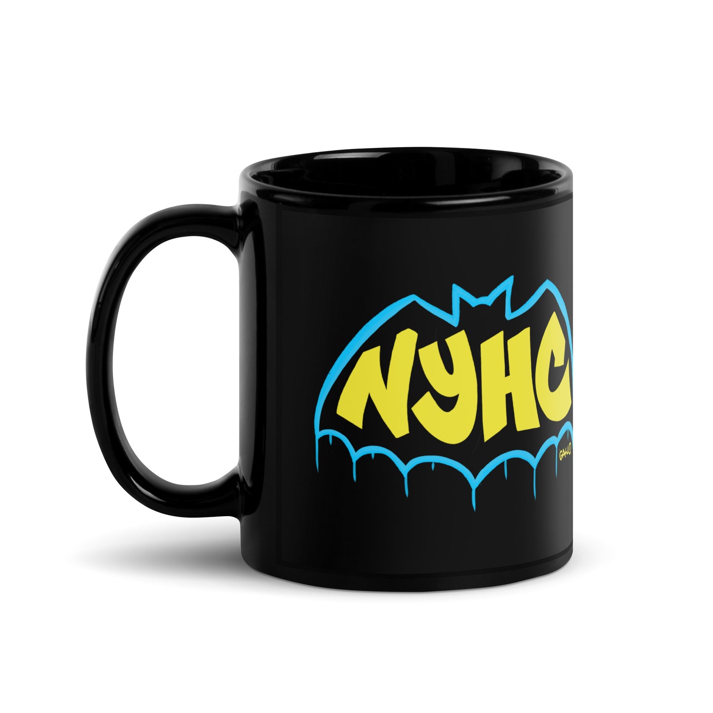 Gotham Black Glossy Mug