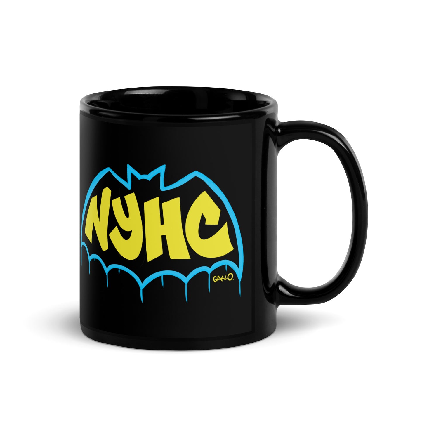 Gotham Black Glossy Mug