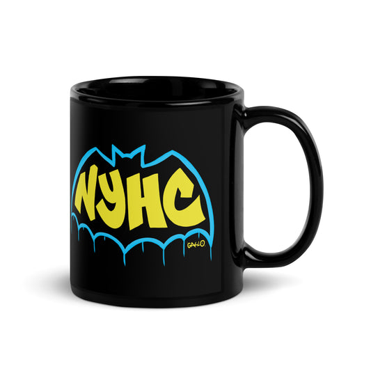 Gotham Black Glossy Mug