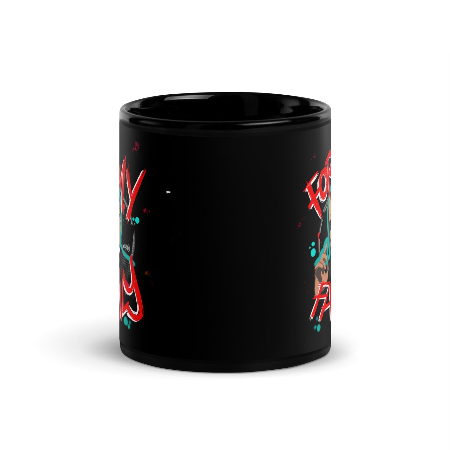 For My Family - Godfather Mug Black Glossy