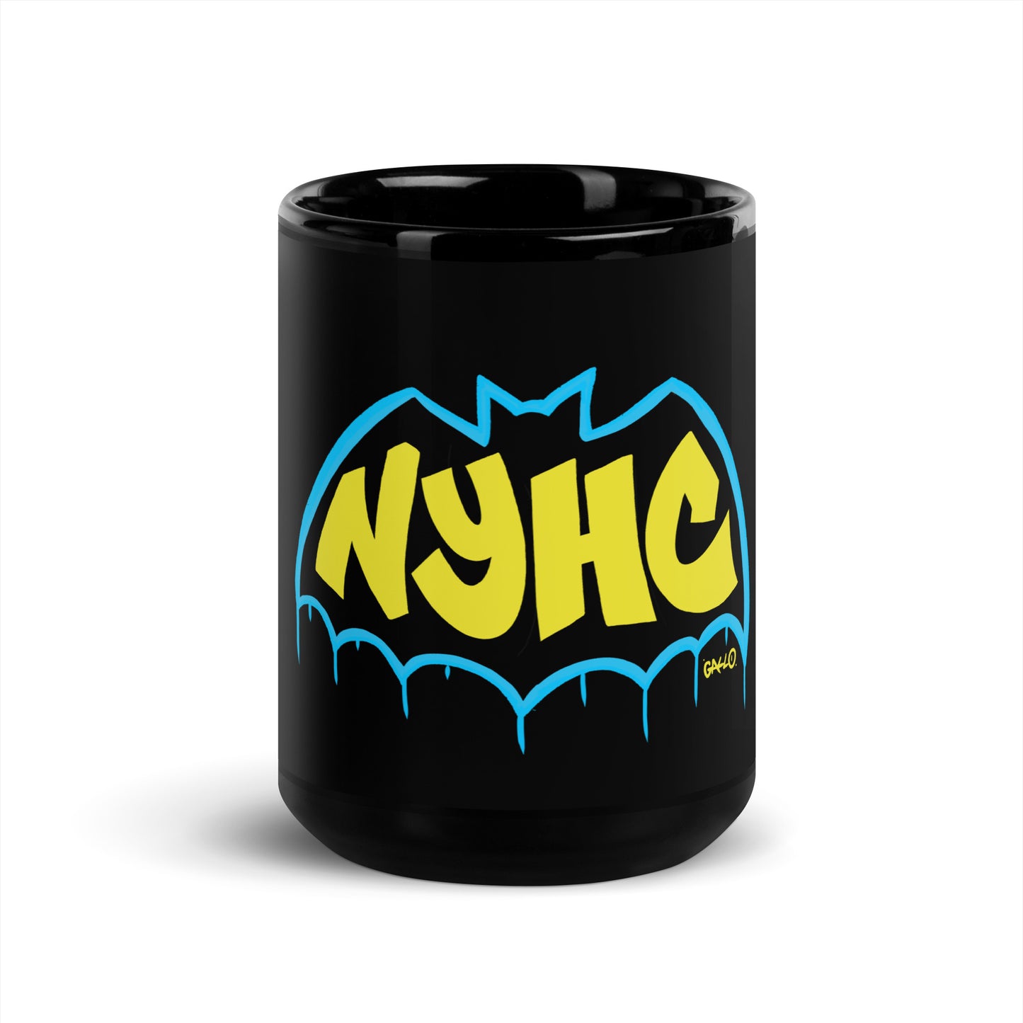 Gotham Black Glossy Mug