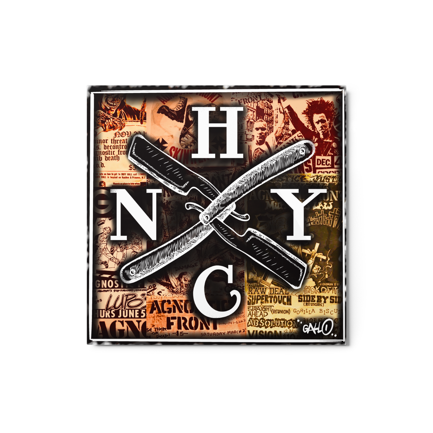 NYHC - FLYER Metal prints