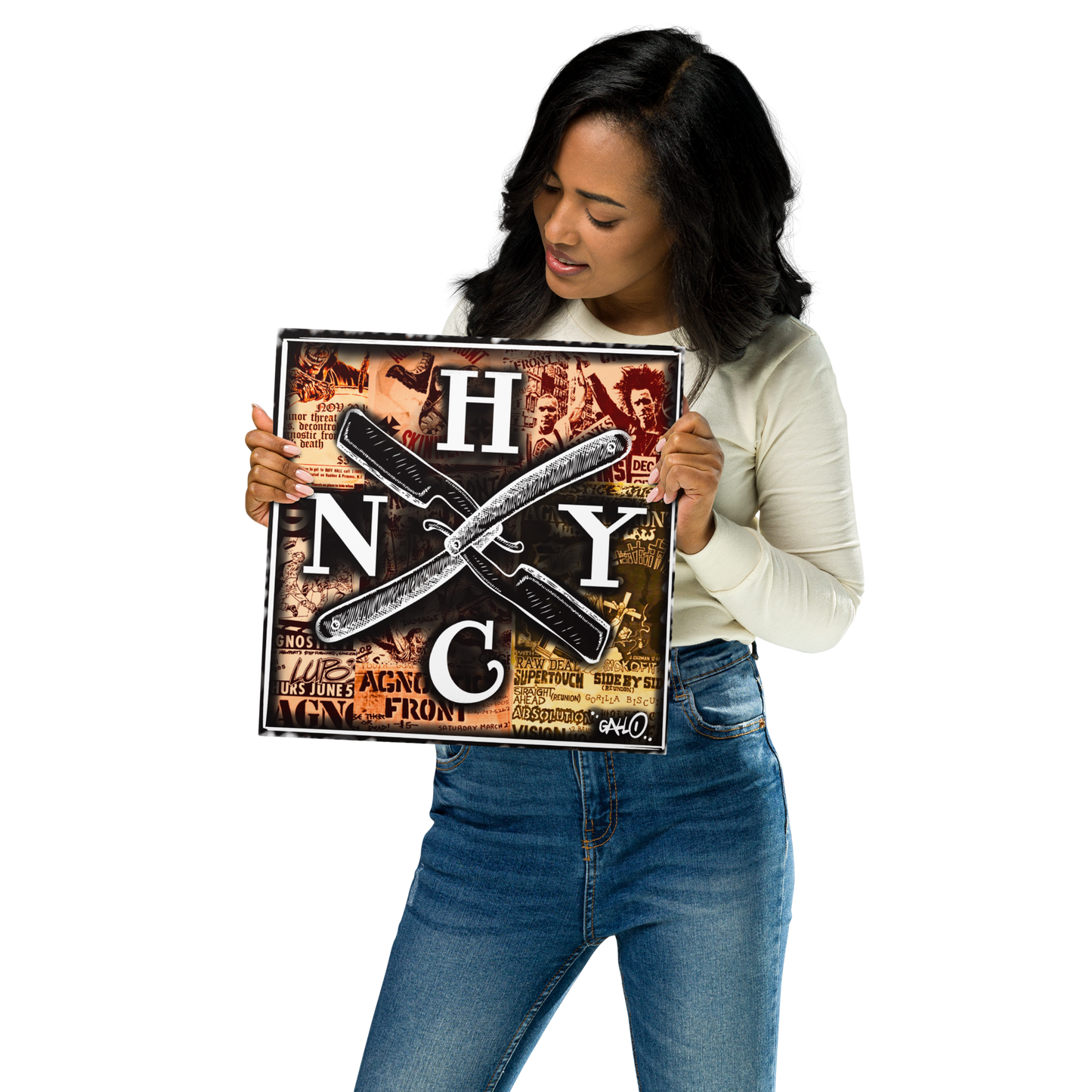 NYHC - FLYER Metal prints