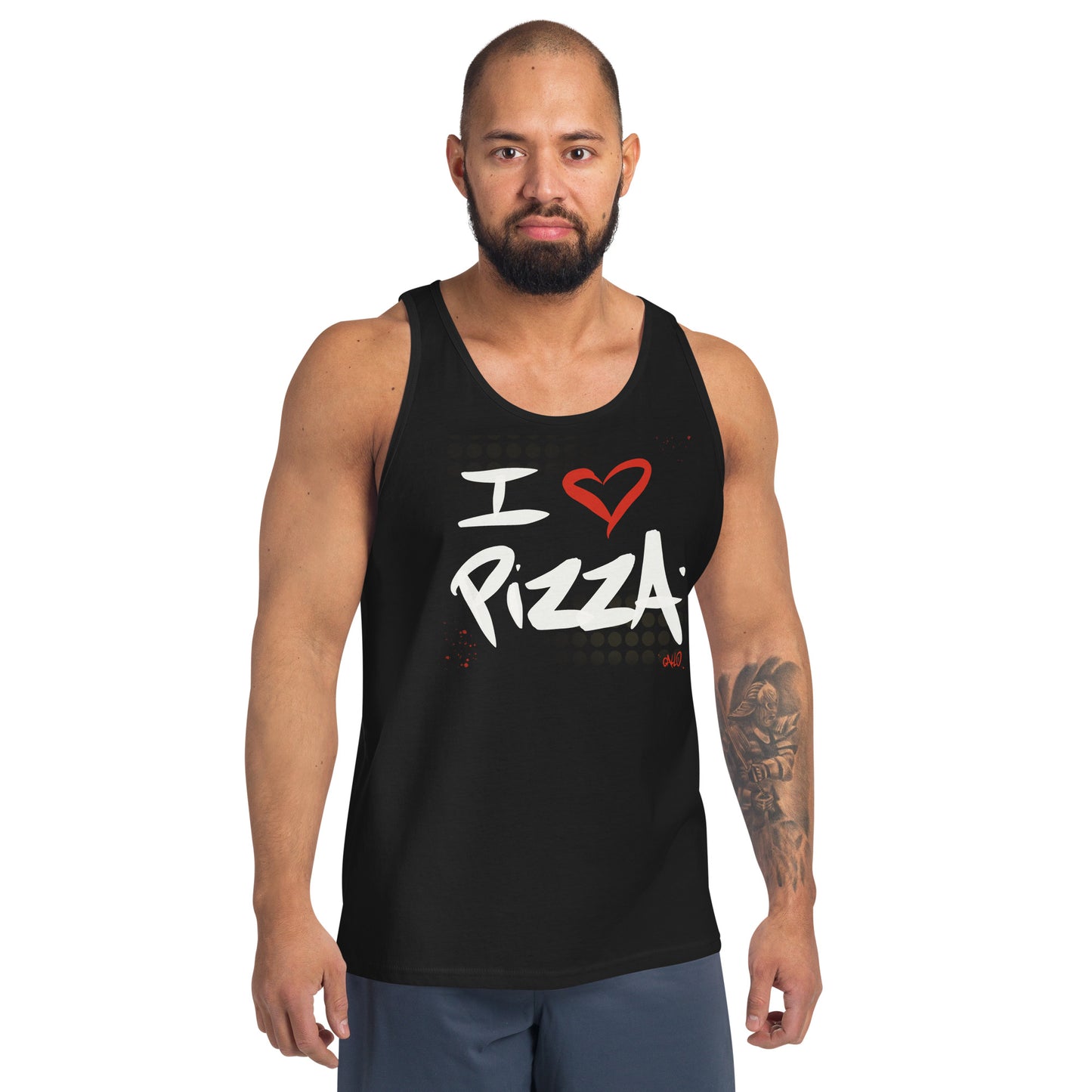 I Heart Pizza Unisex Tank Top