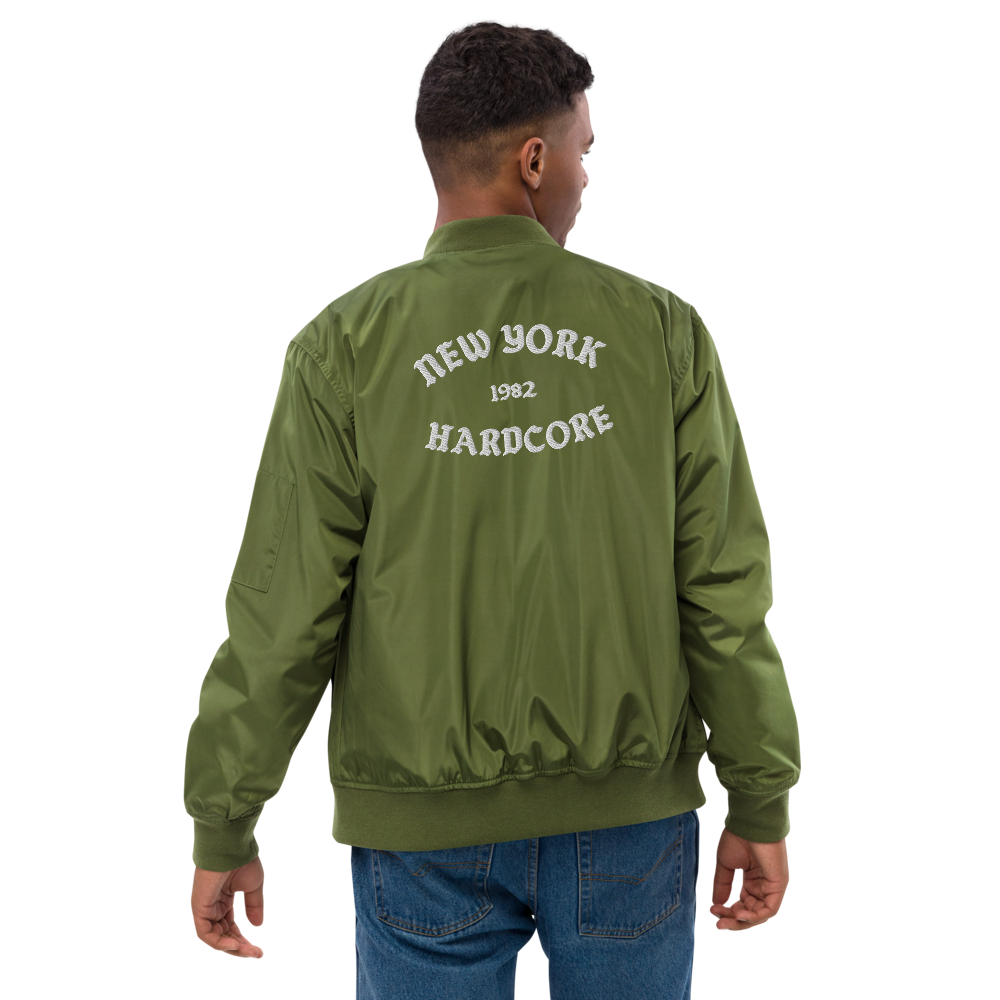 NYHC bomber jacket front & back design