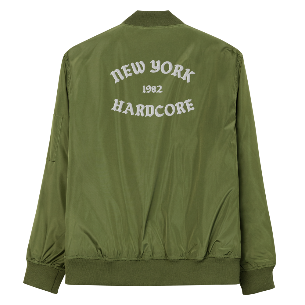 NYHC bomber jacket front & back design