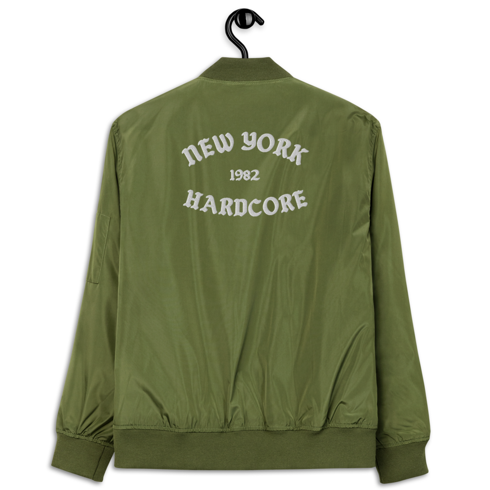 NYHC bomber jacket front & back design