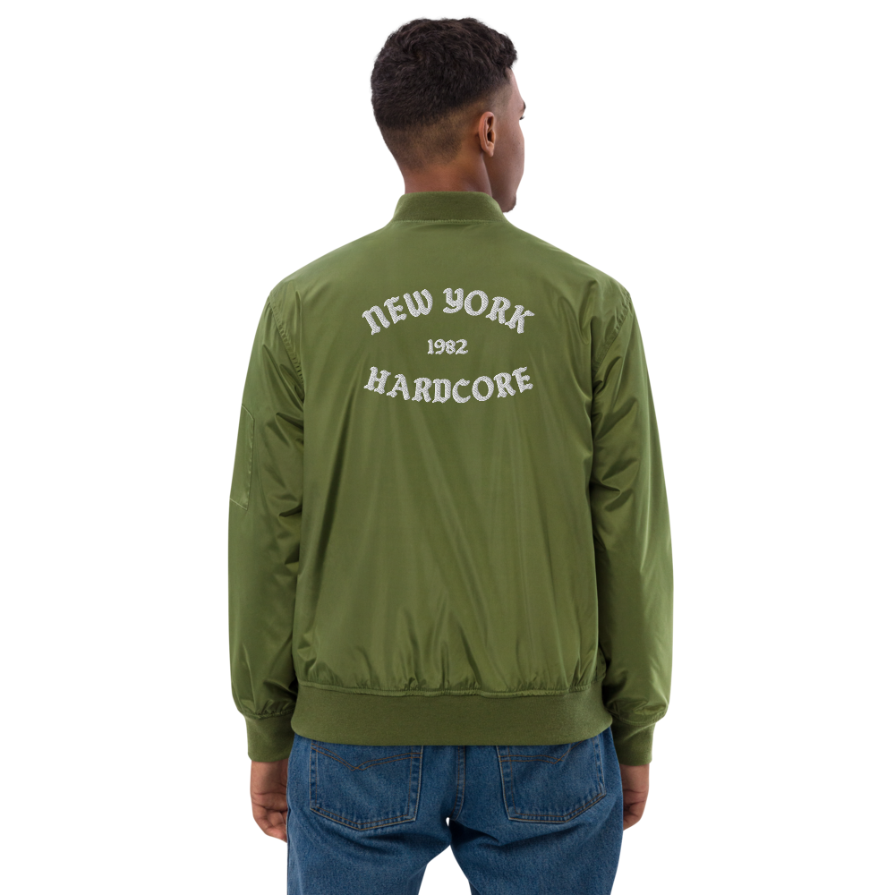 NYHC bomber jacket front & back design