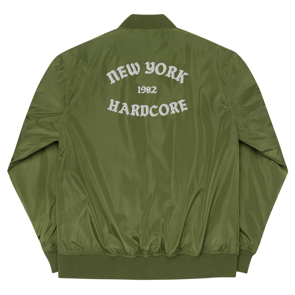 NYHC bomber jacket front & back design