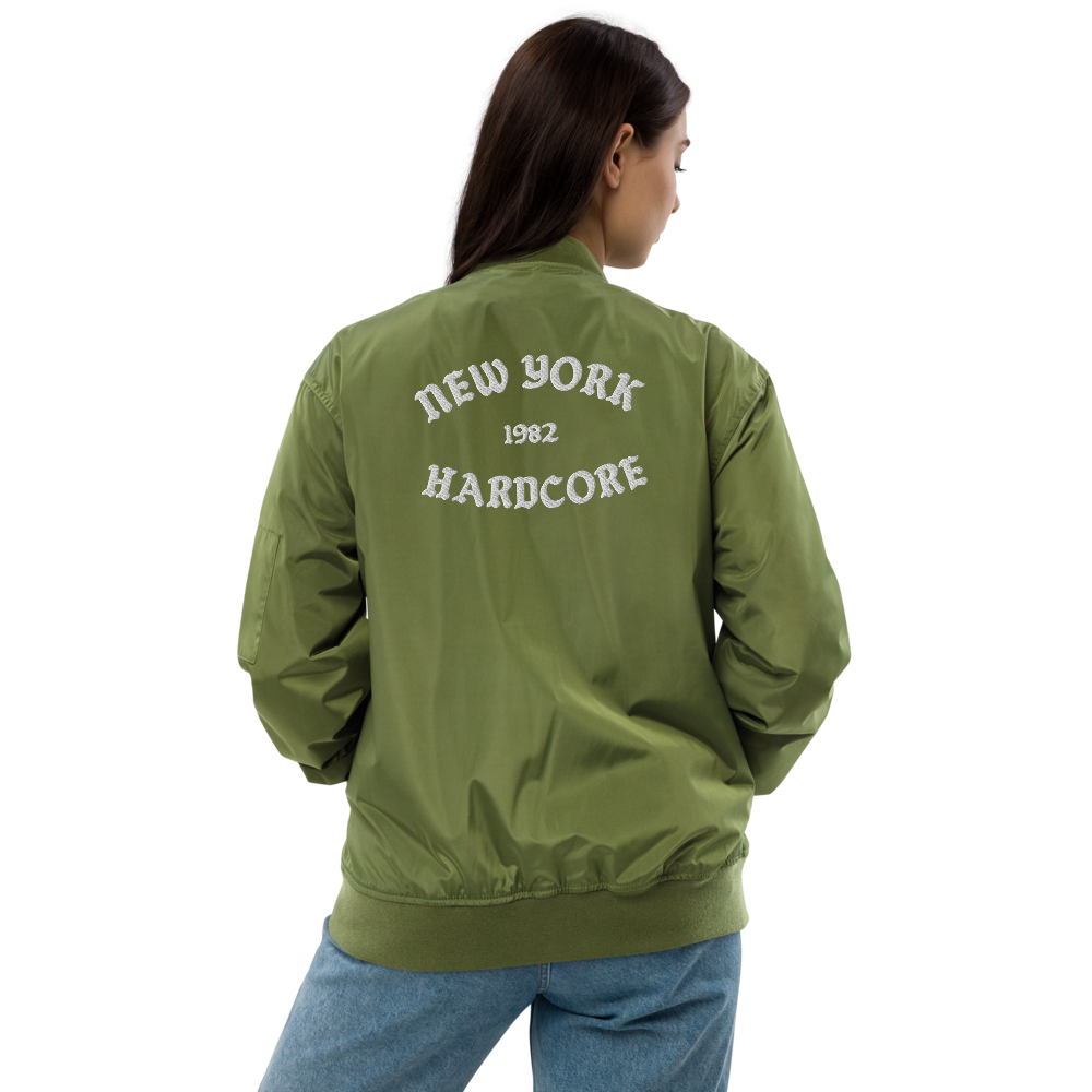 NYHC bomber jacket front & back design