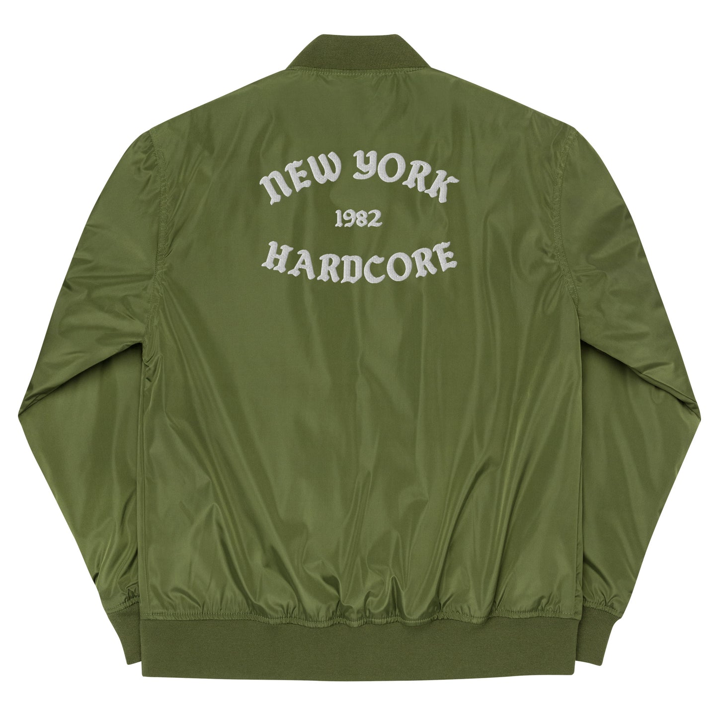 NYHC bomber jacket front & back design