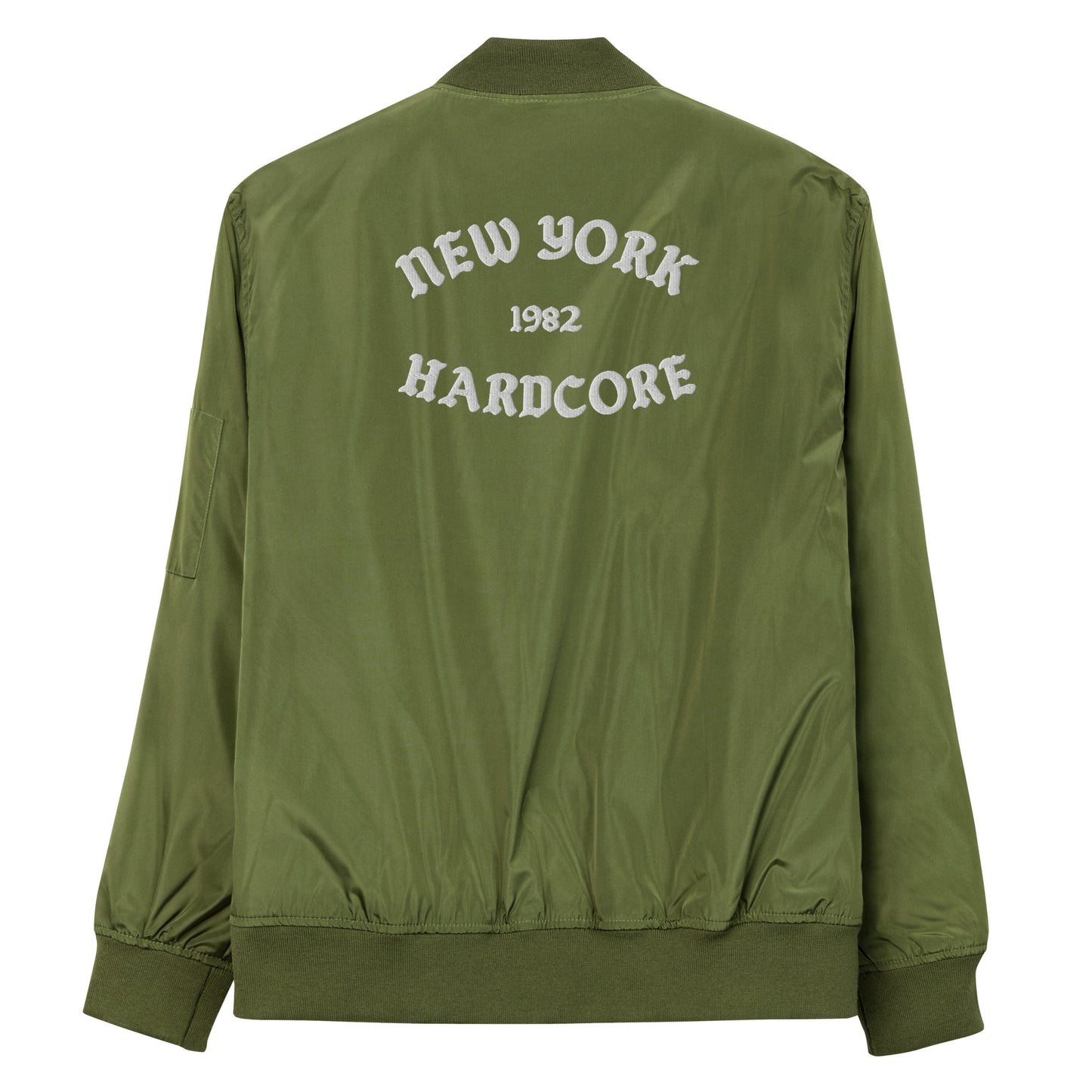 NYHC bomber jacket front & back design