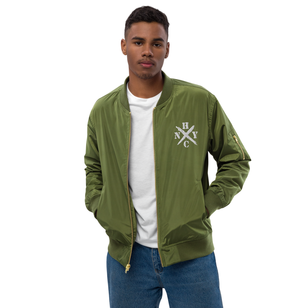 NYHC bomber jacket front & back design
