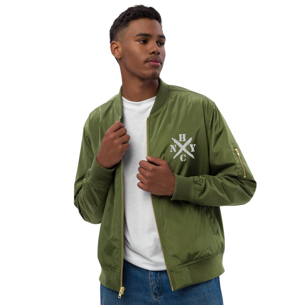 NYHC bomber jacket front & back design