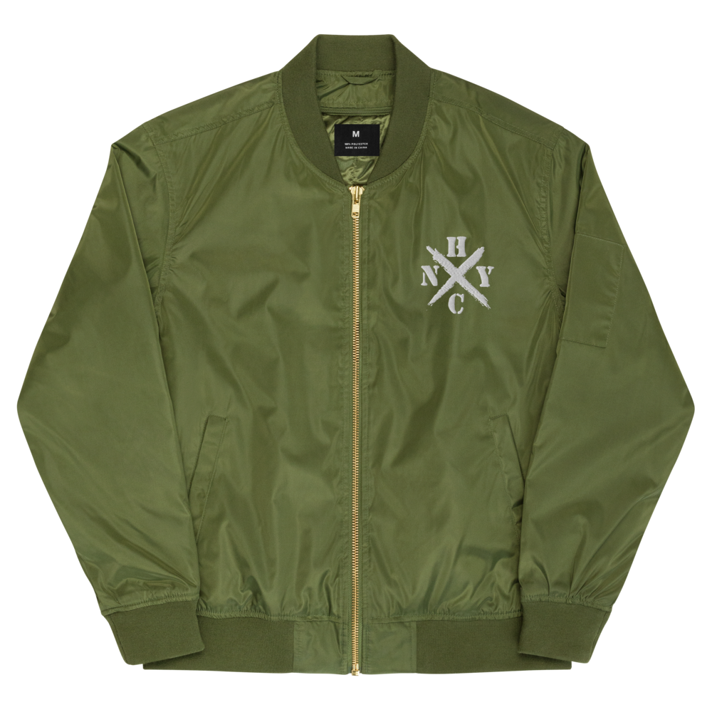 NYHC bomber jacket front & back design