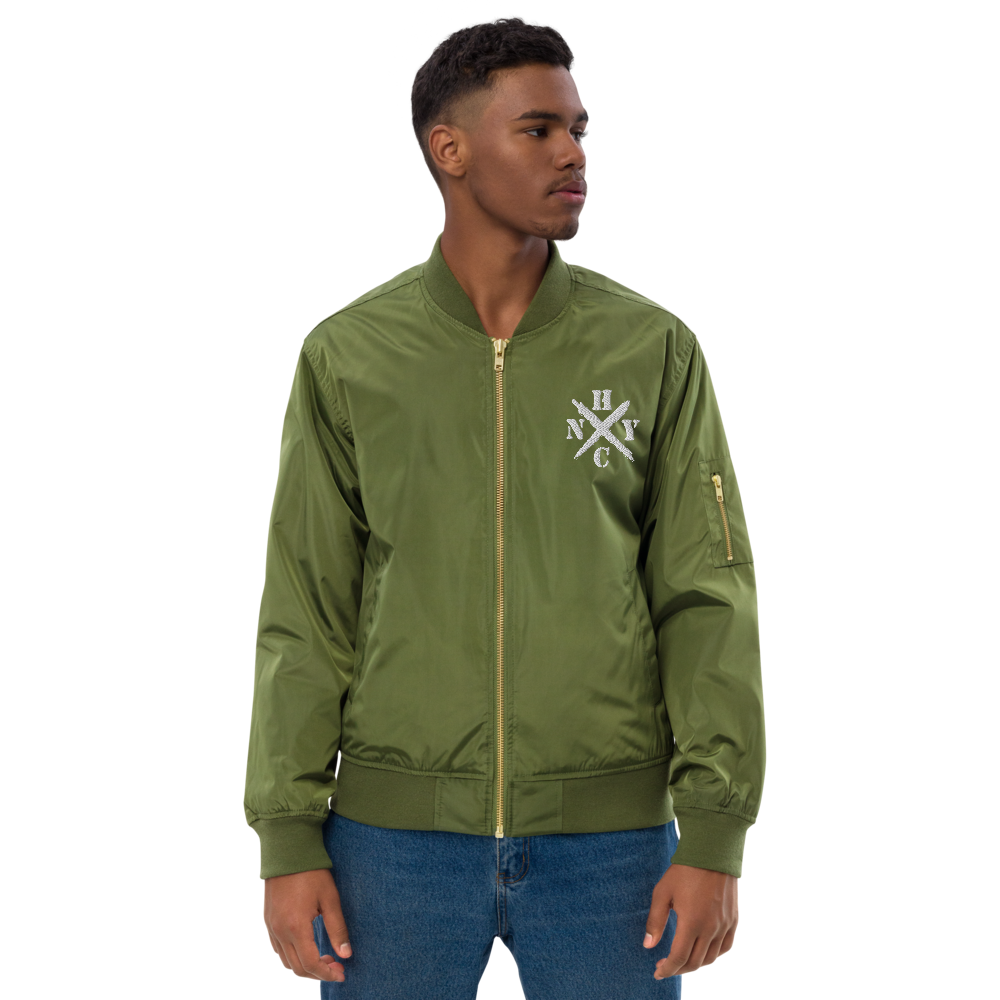 NYHC bomber jacket front & back design