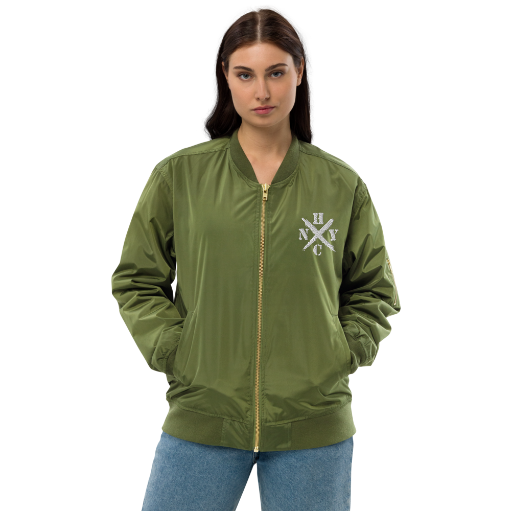 NYHC bomber jacket front & back design