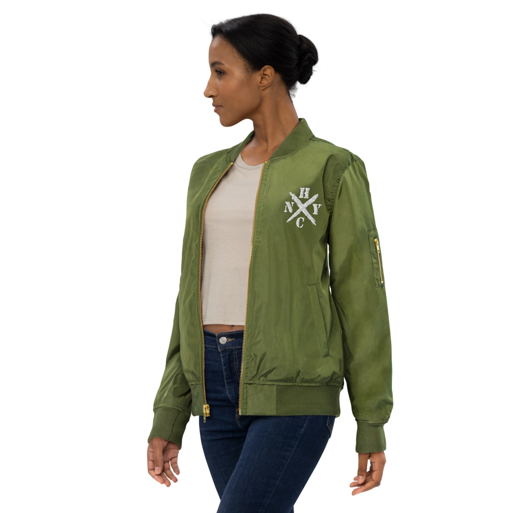 NYHC bomber jacket front & back design