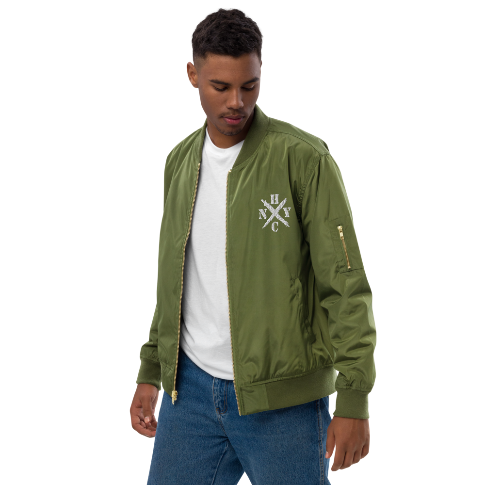 NYHC bomber jacket front & back design