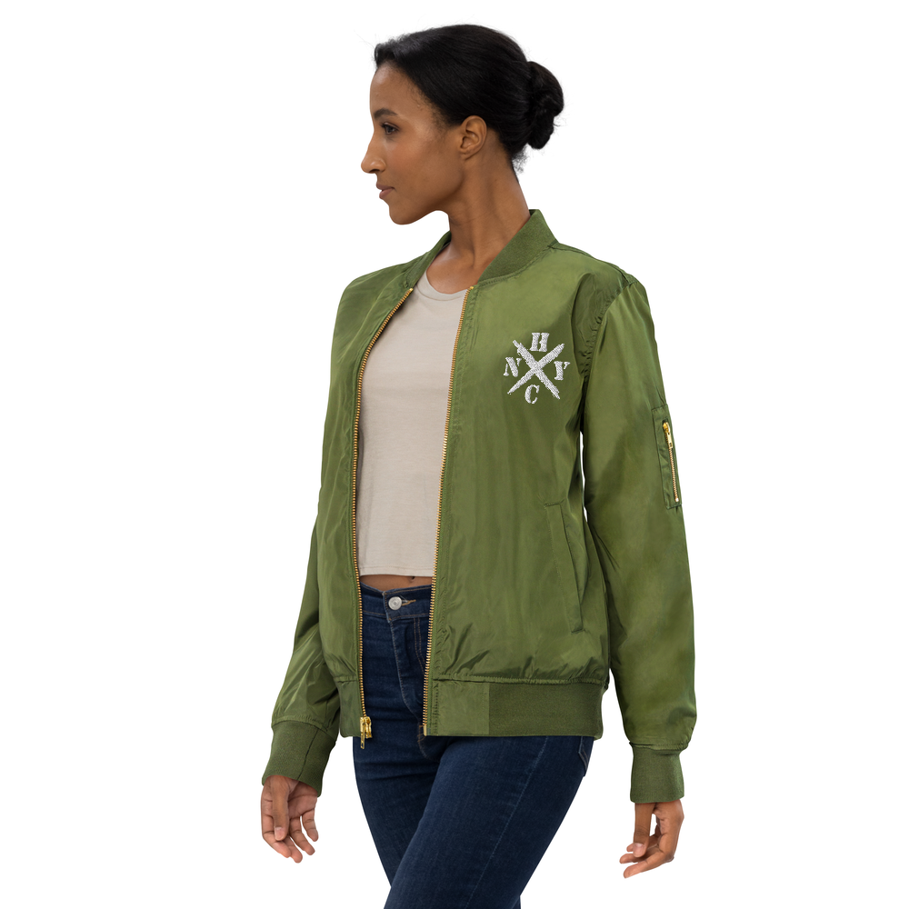 NYHC bomber jacket front & back design