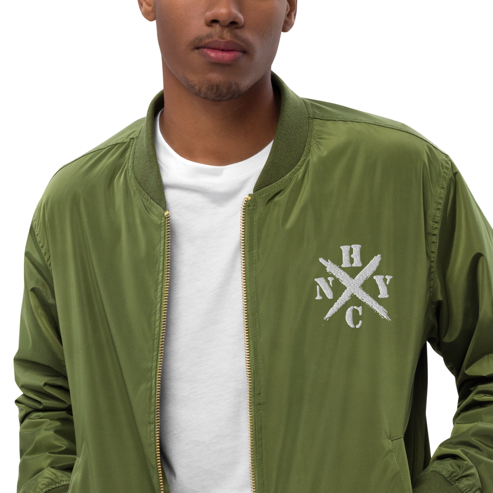 NYHC bomber jacket front & back design
