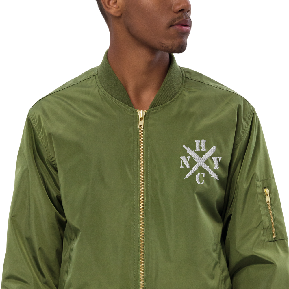 NYHC bomber jacket front & back design