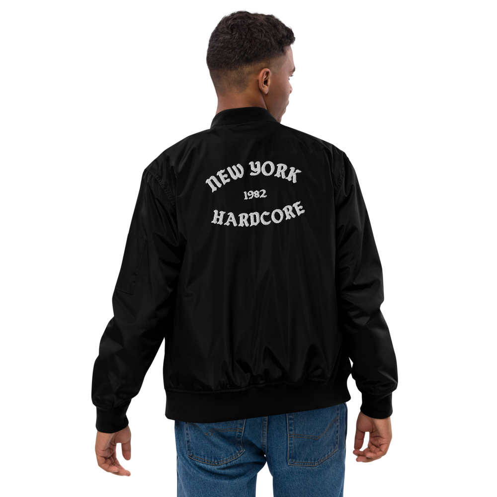 NYHC bomber jacket front & back design