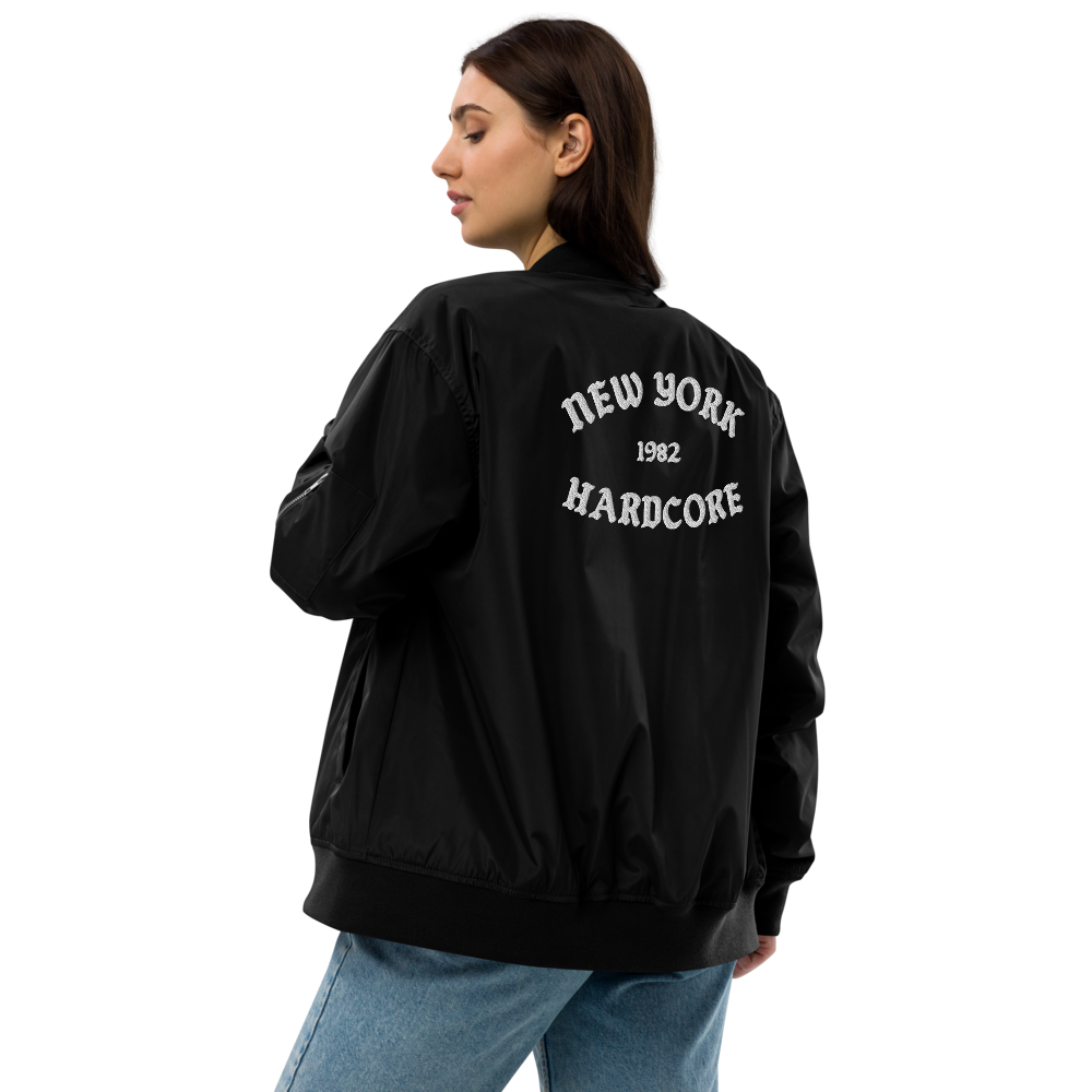 NYHC bomber jacket front & back design