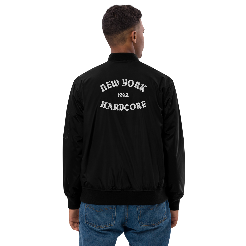 NYHC bomber jacket front & back design