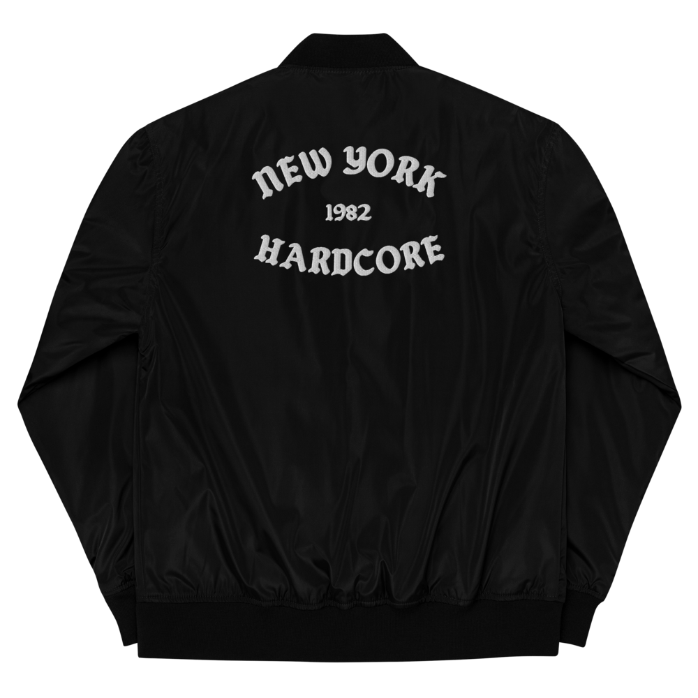 NYHC bomber jacket front & back design