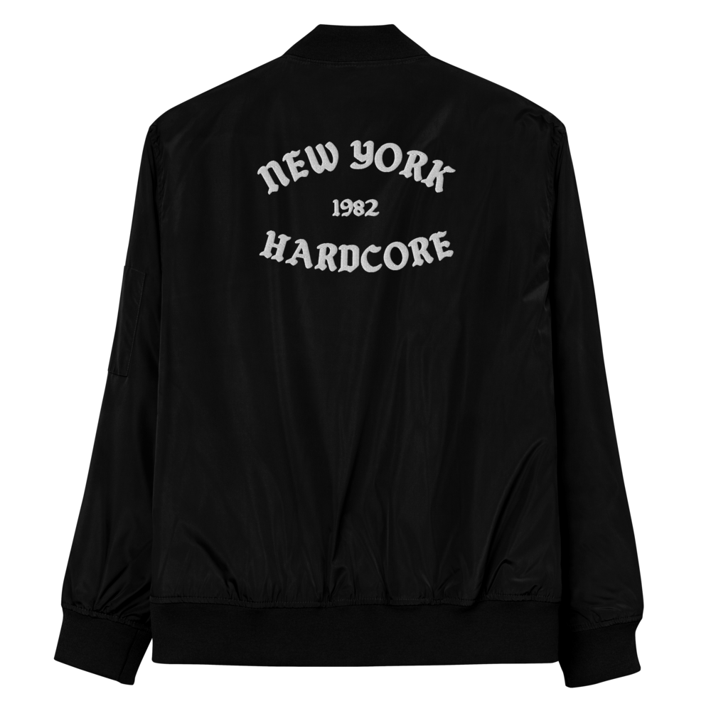 NYHC bomber jacket front & back design