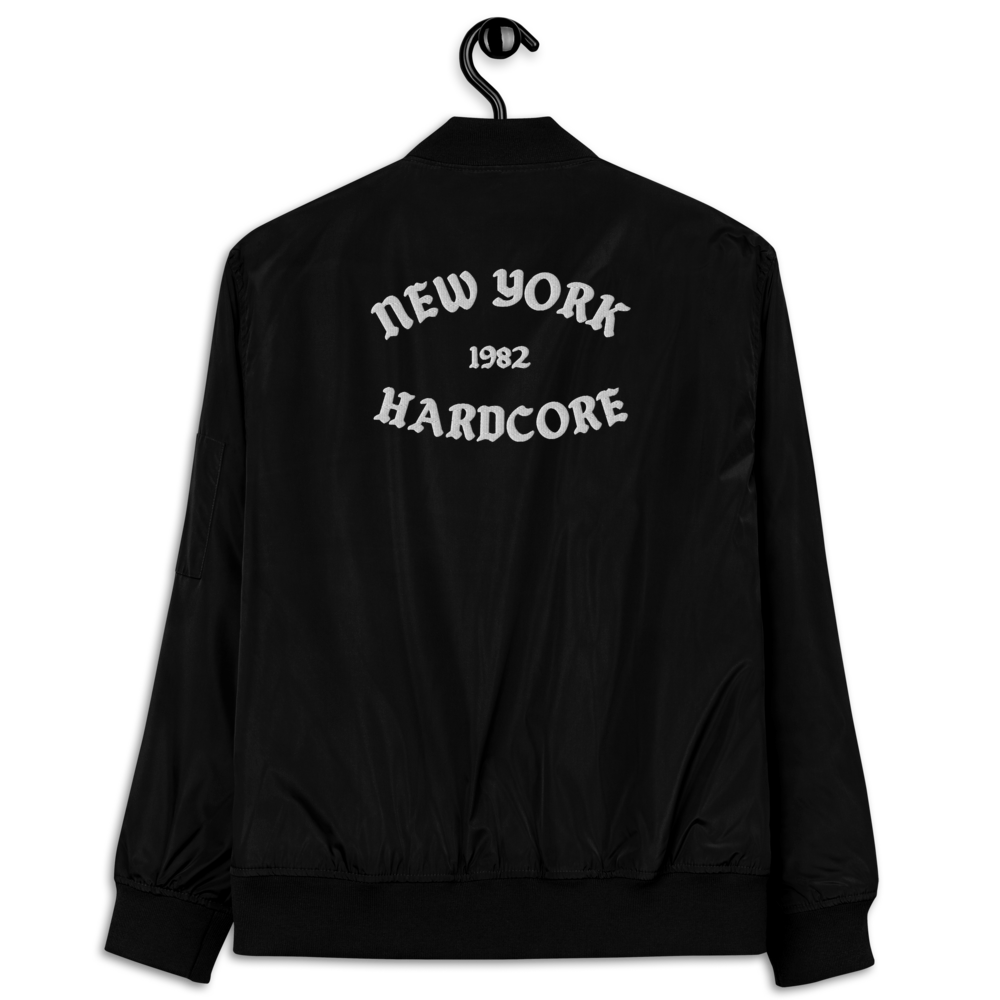 NYHC bomber jacket front & back design