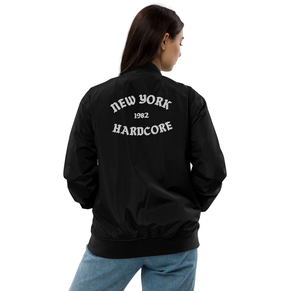 NYHC bomber jacket front & back design