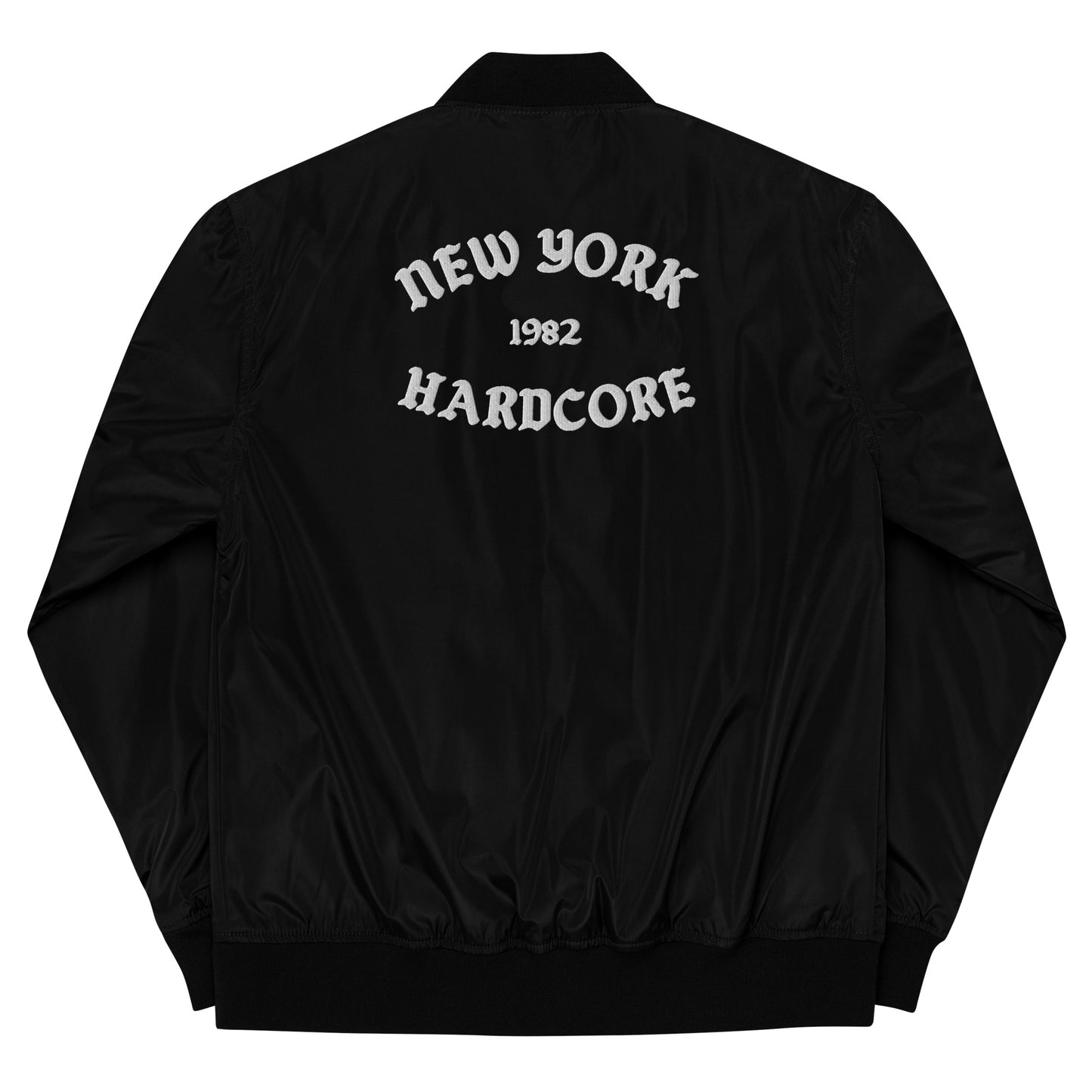 NYHC bomber jacket front & back design