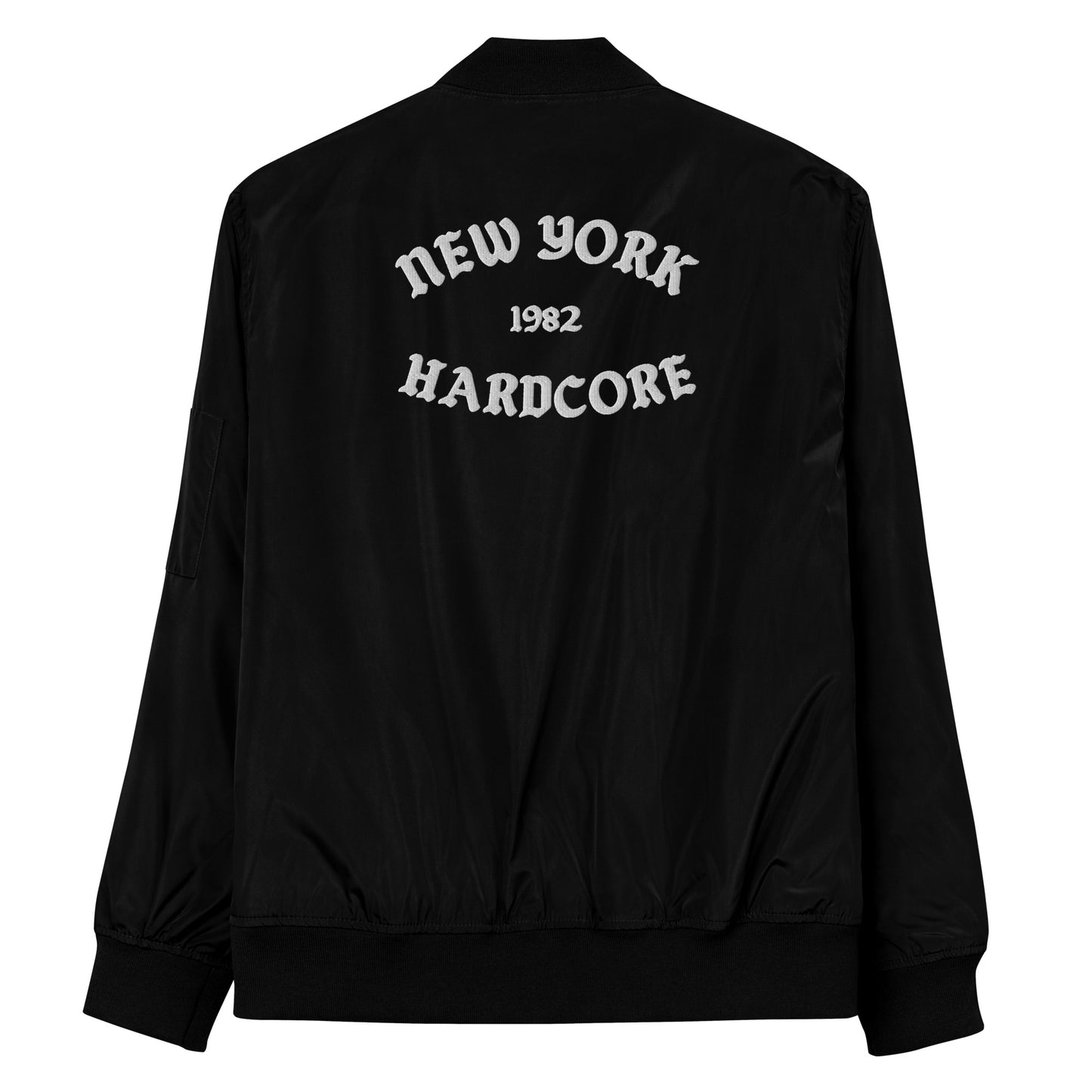 NYHC bomber jacket front & back design