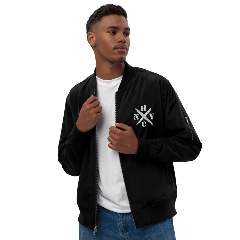 NYHC bomber jacket front & back design