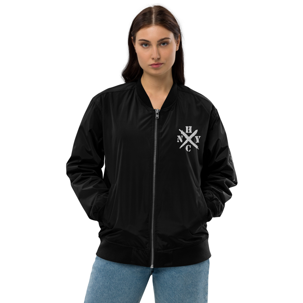 NYHC bomber jacket front & back design