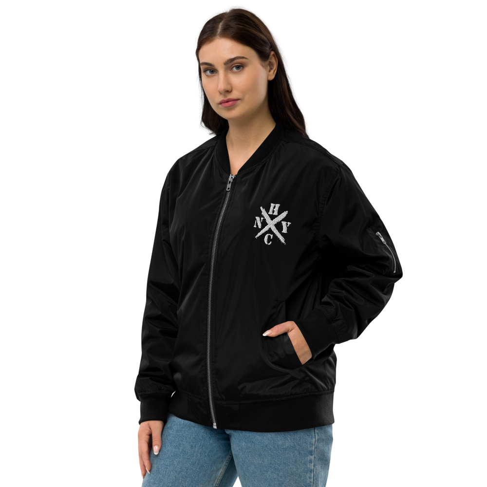 NYHC bomber jacket front & back design
