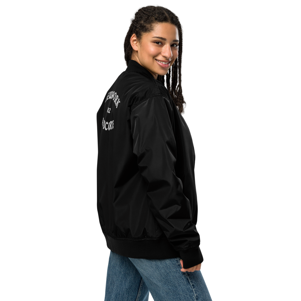 NYHC bomber jacket front & back design