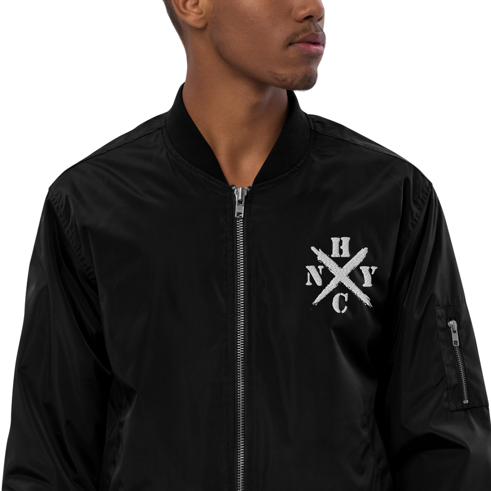 NYHC bomber jacket front & back design