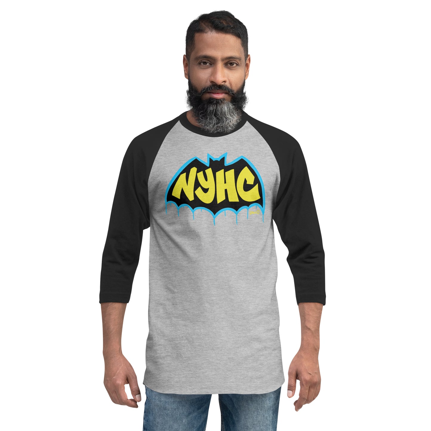 Gotham 3/4 sleeve raglan shirt