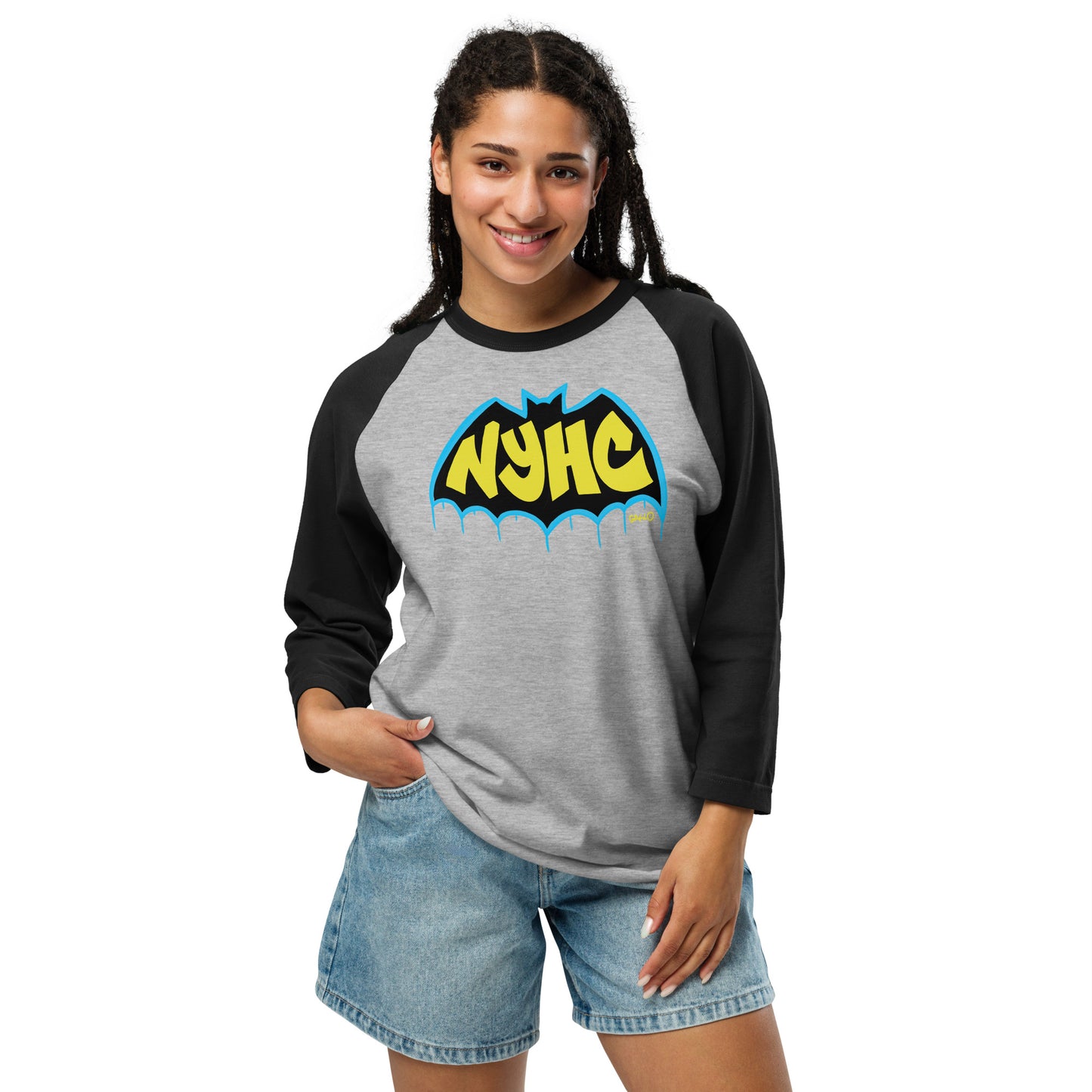 Gotham 3/4 sleeve raglan shirt