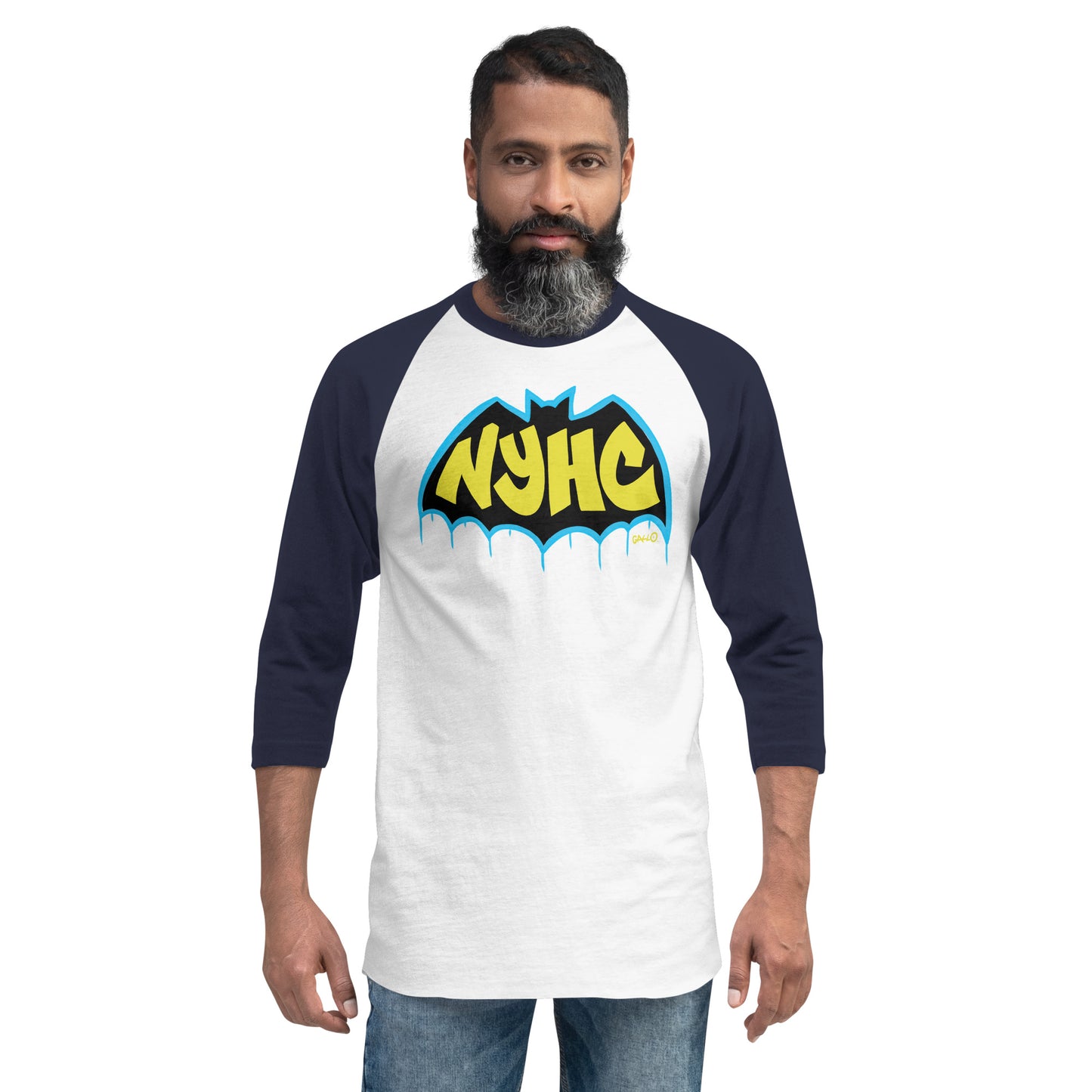 Gotham 3/4 sleeve raglan shirt