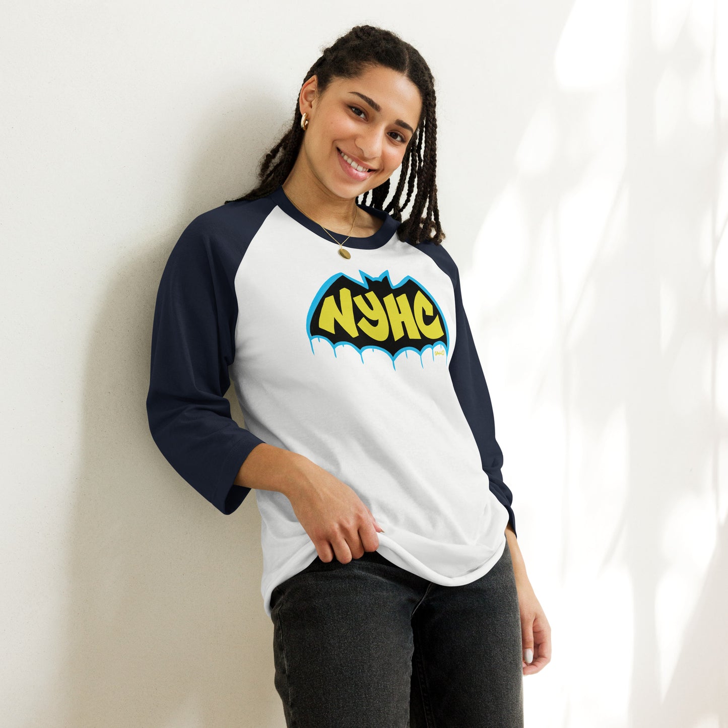 Gotham 3/4 sleeve raglan shirt