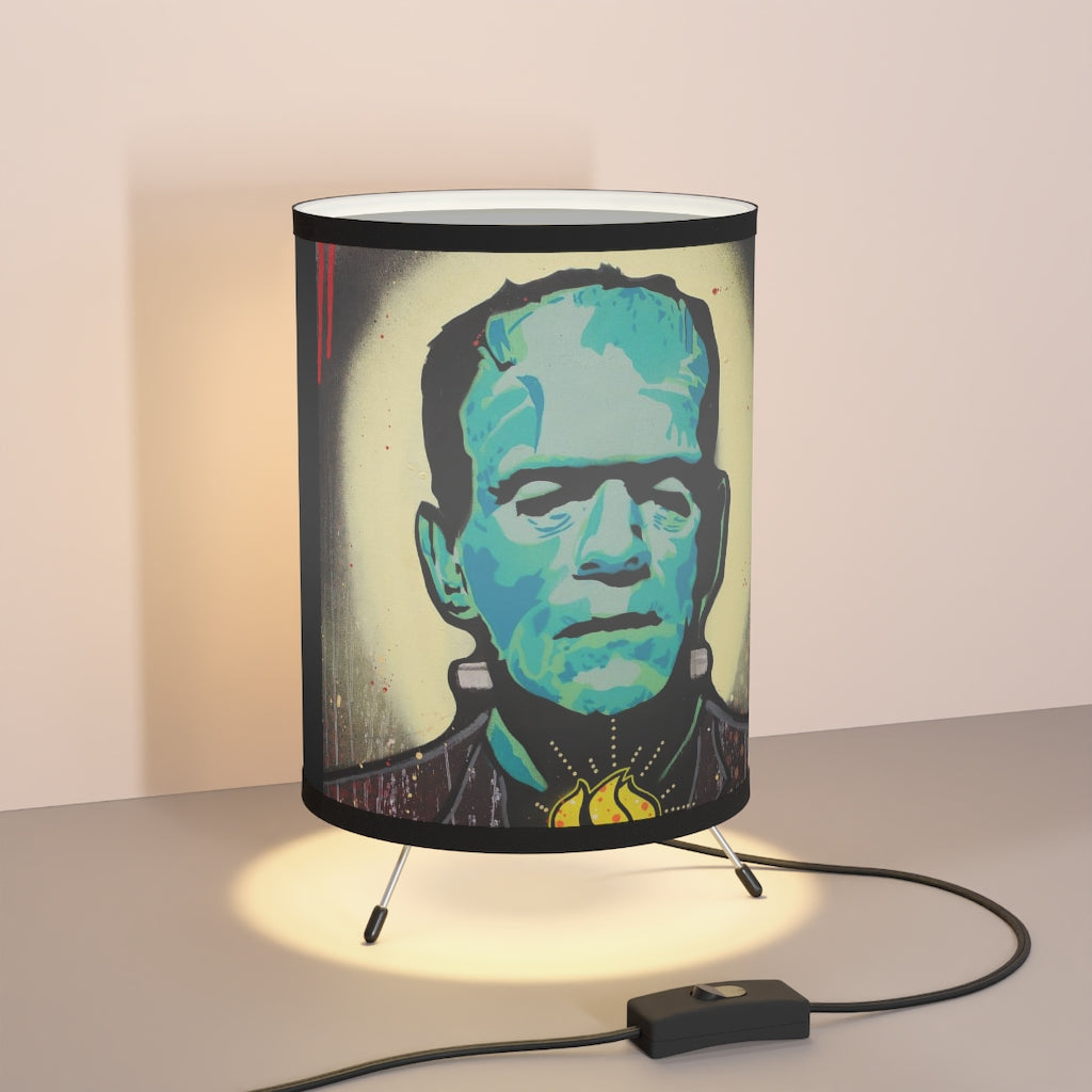 Tripod Lamp with High-Res Printed Shade, US\CA plug