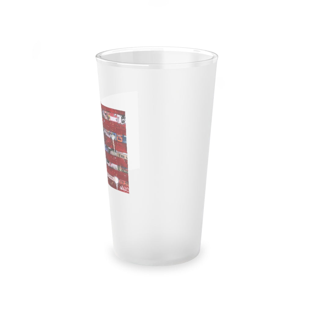 Frosted Pint Glass, 16oz