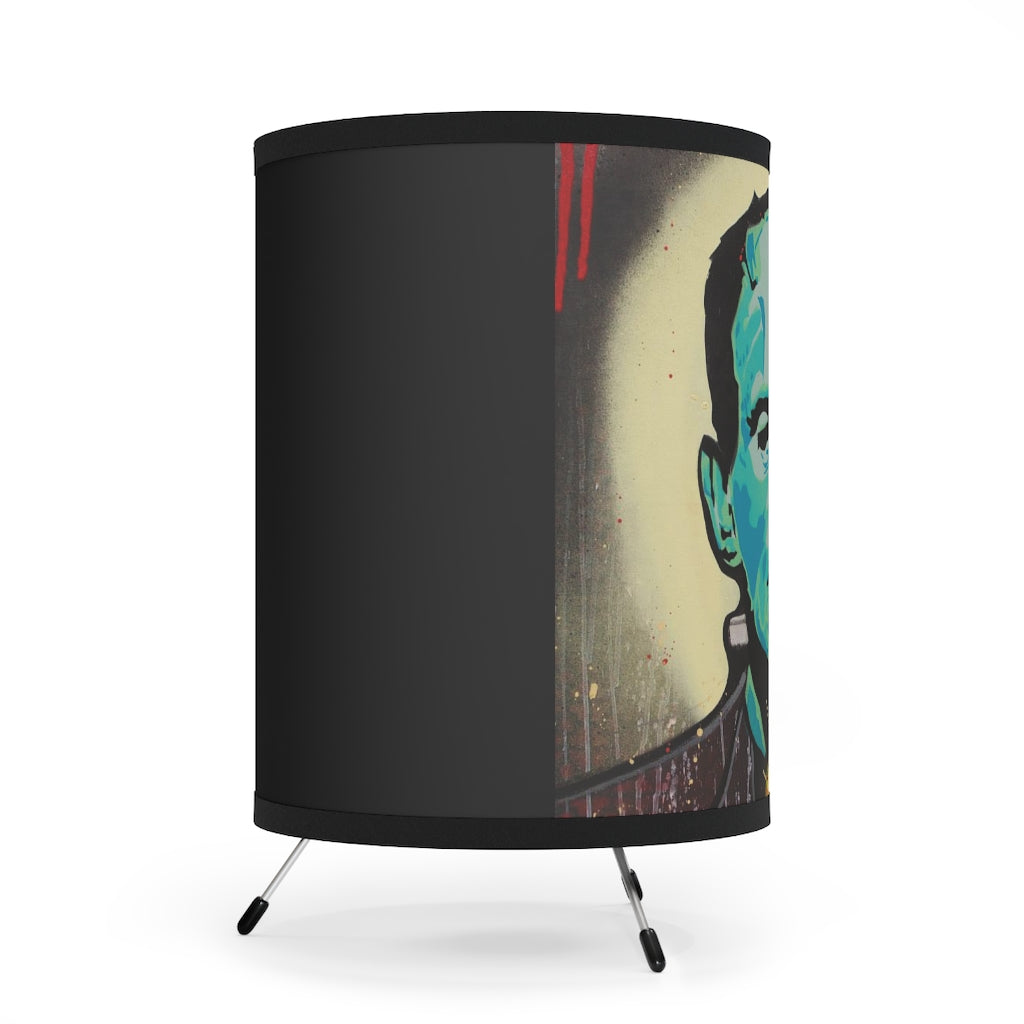 Tripod Lamp with High-Res Printed Shade, US\CA plug