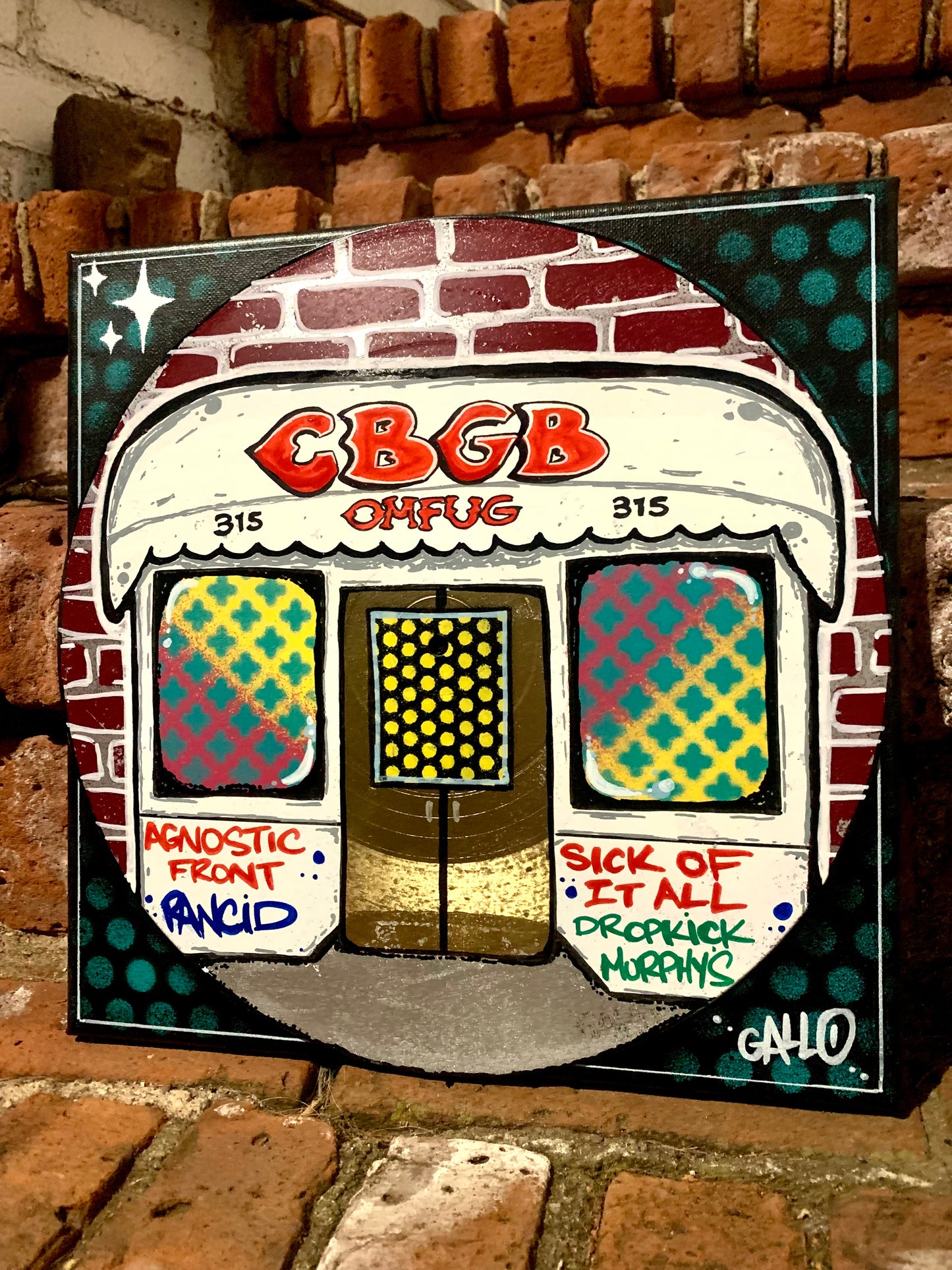 Custom CBGB - Vinyl Record Art