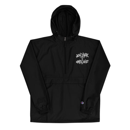 New York Hardcore Crucified Embroidered -  Packable Jacket